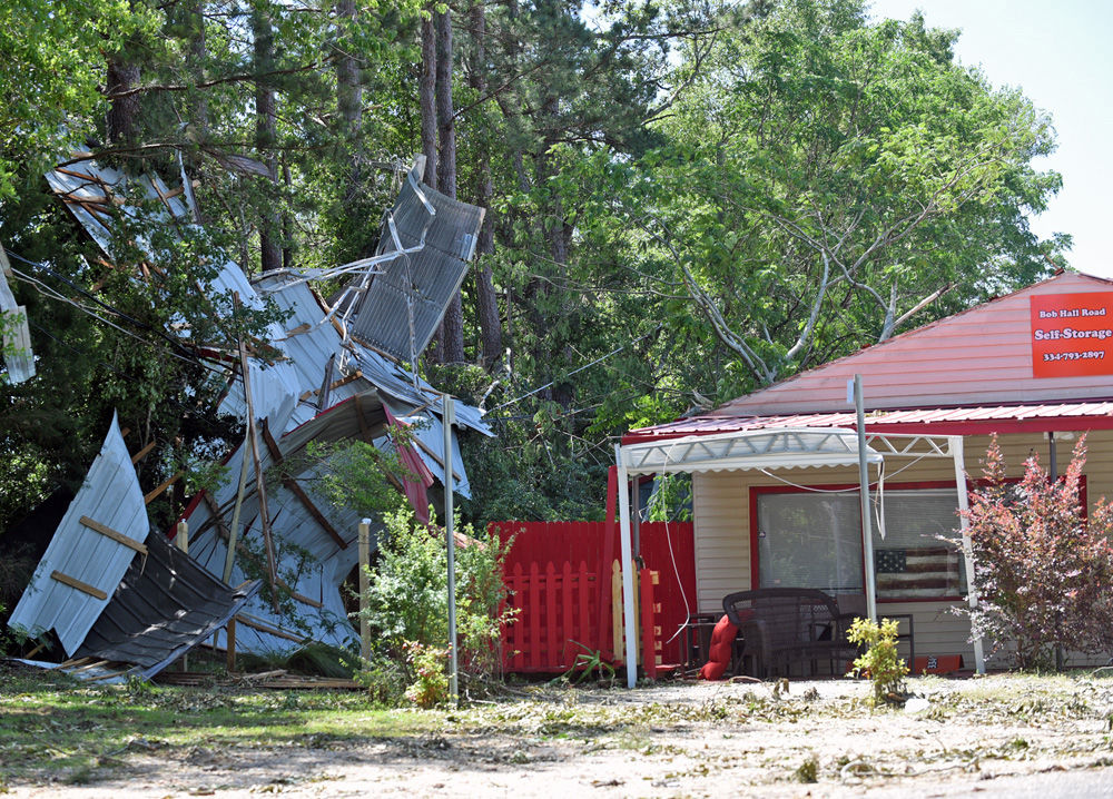 Cleaning up the storm damage